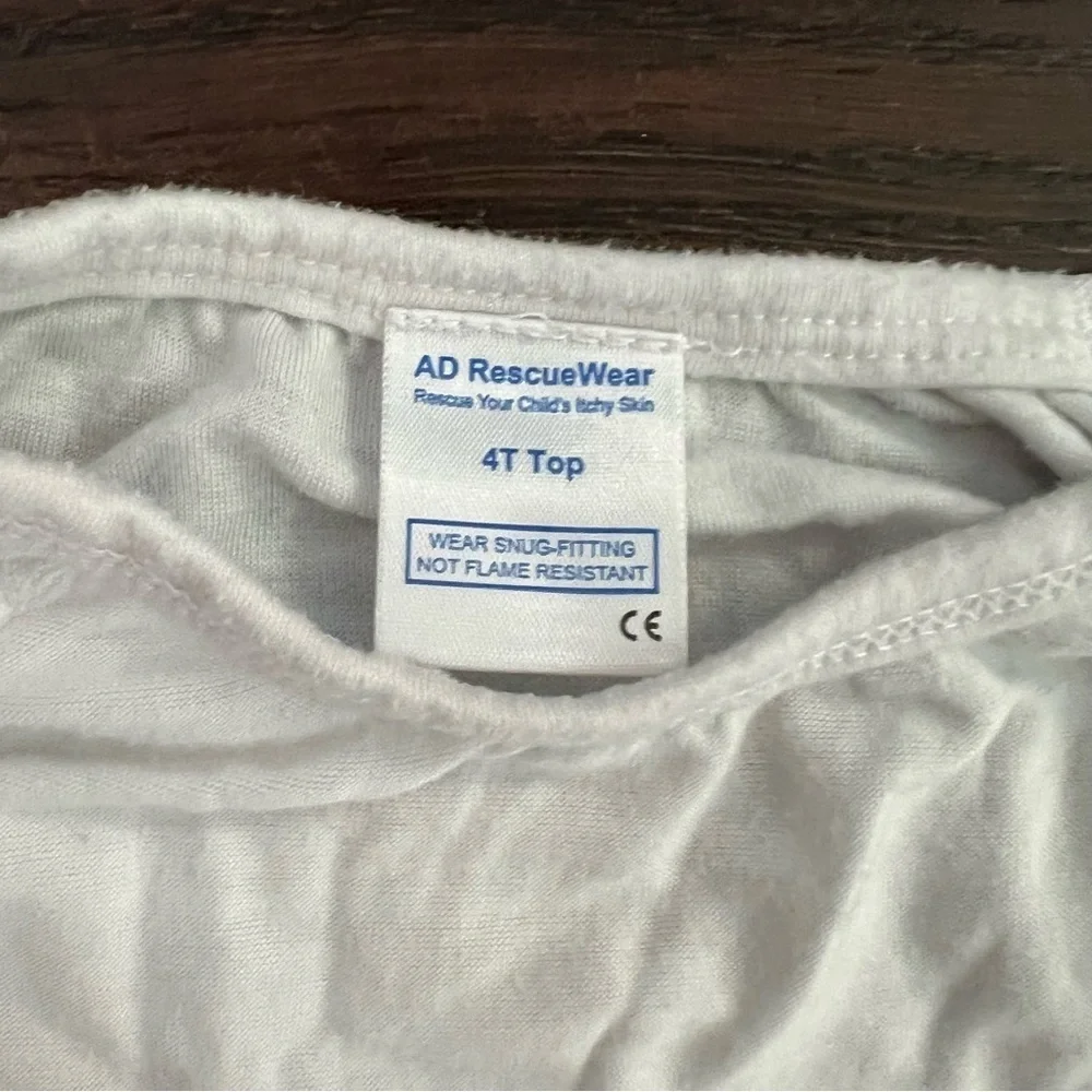 AD Rescue Wear Wet Wrap Therapy Wrap-E-Soothe Long Sleeve pajamas kids size 4T - Picture 6 of 11